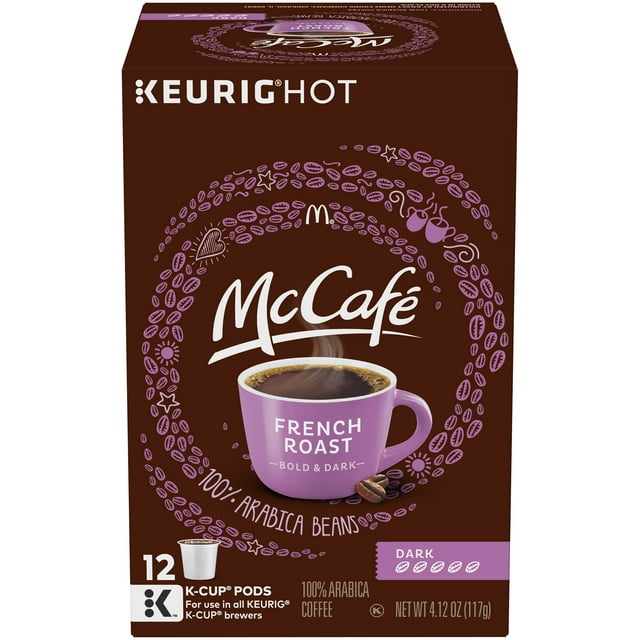 McCafe Dark French Roast Coffee KCup Pods, Caffeinated, 12 ct 4.12