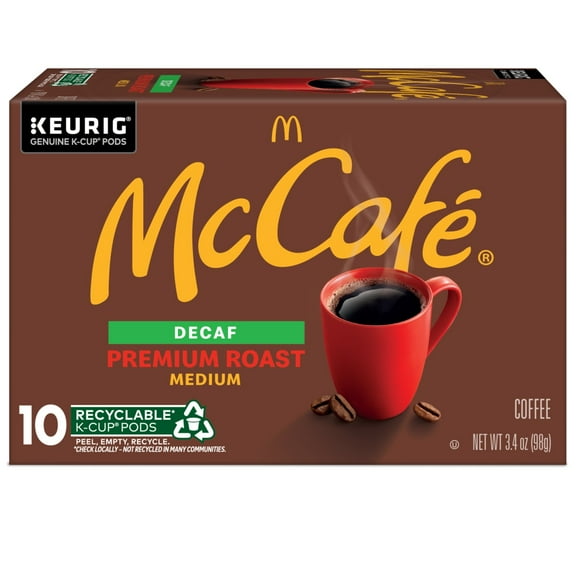 McCafe Decaf Premium Roast Medium Roast K-Cup Coffee Pods