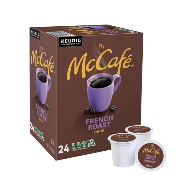 McCafe, French Dark Roast KCup Coffee Pods, 24 Count