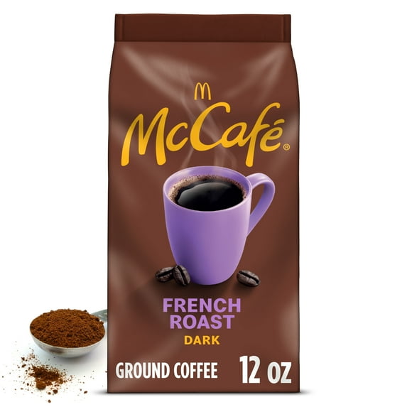 McCafe French Roast Ground Coffee, Dark Roast, 12 oz Bagged