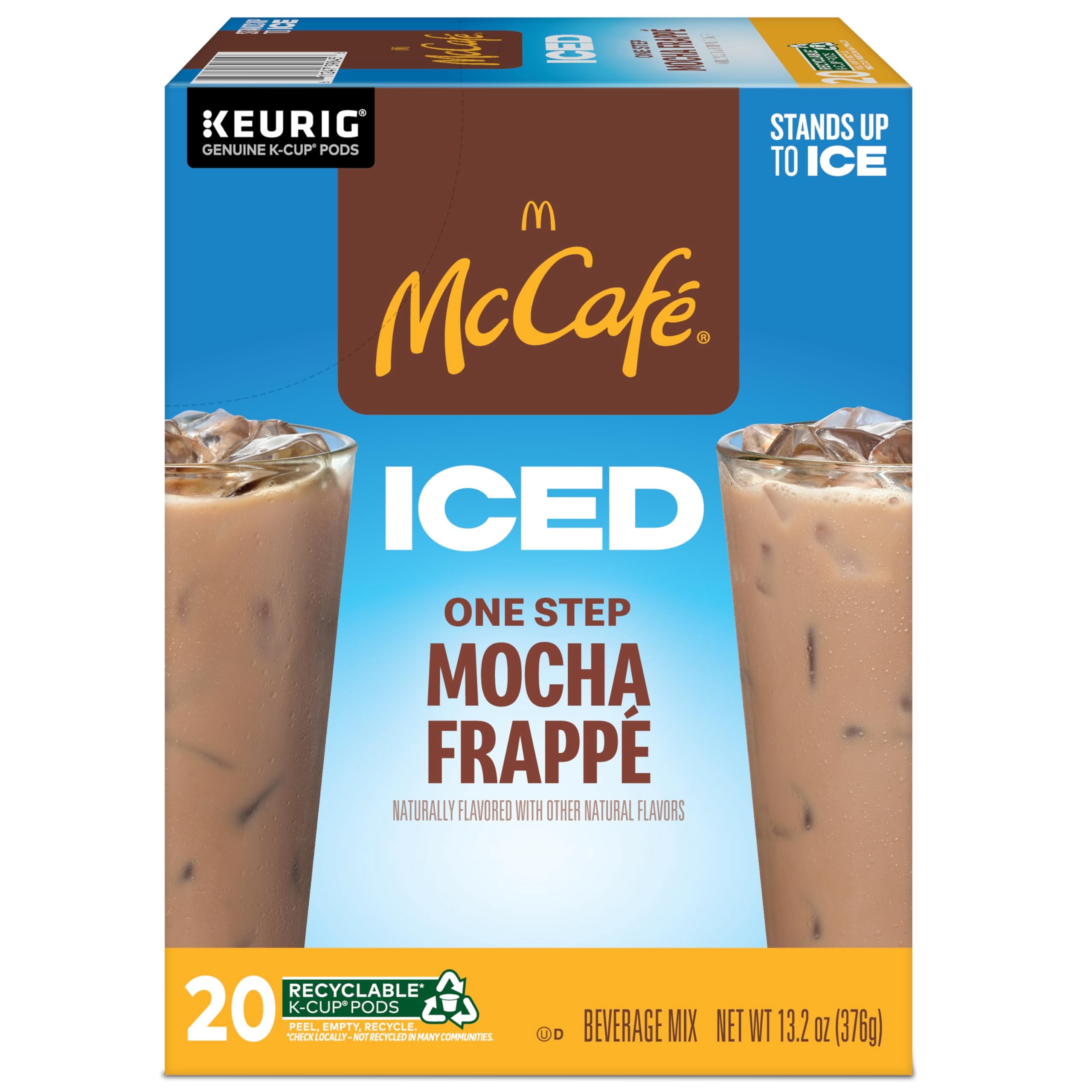 McCafe ICED One SCH4&nbsp;Step Mocha Frappe, Keurig Single Serve K-Cup Pods, 20 Count