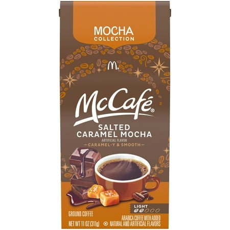 McCafe Mocha Magic Salted Caramel Mocha Ground Coffee, 11 oz Bag
