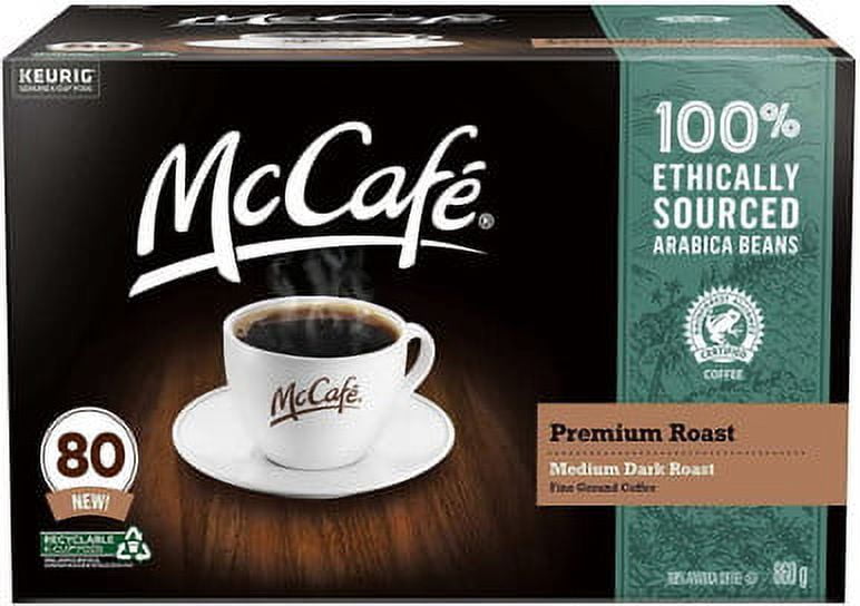 McCafe Premium Dark Roast Coffee KCup Pods, 80 Ct
