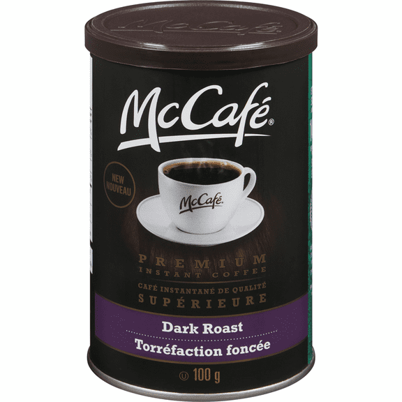 McCafe Premium Instant Coffee, Dark Roast, 100g/3.5 oz