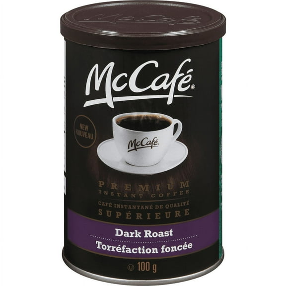 McCafe Premium Instant Coffee, Dark Roast, 100g/3.5 oz