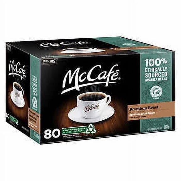 McCafe Premium Roast Coffee Pods, 80 Count, {Imported From Canada}