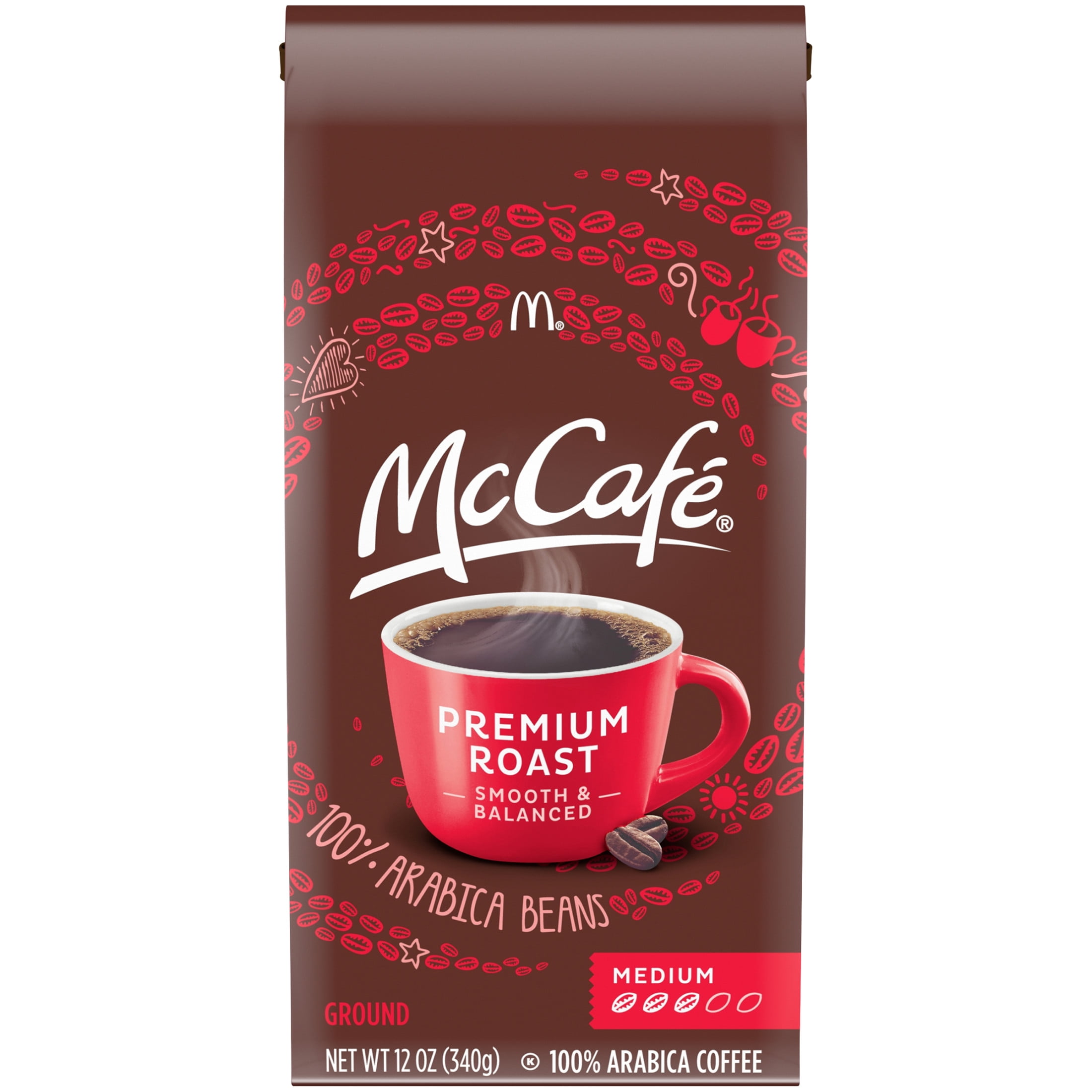 McCafe Premium Roast, Medium Roast, Ground Coffee, 12 oz
