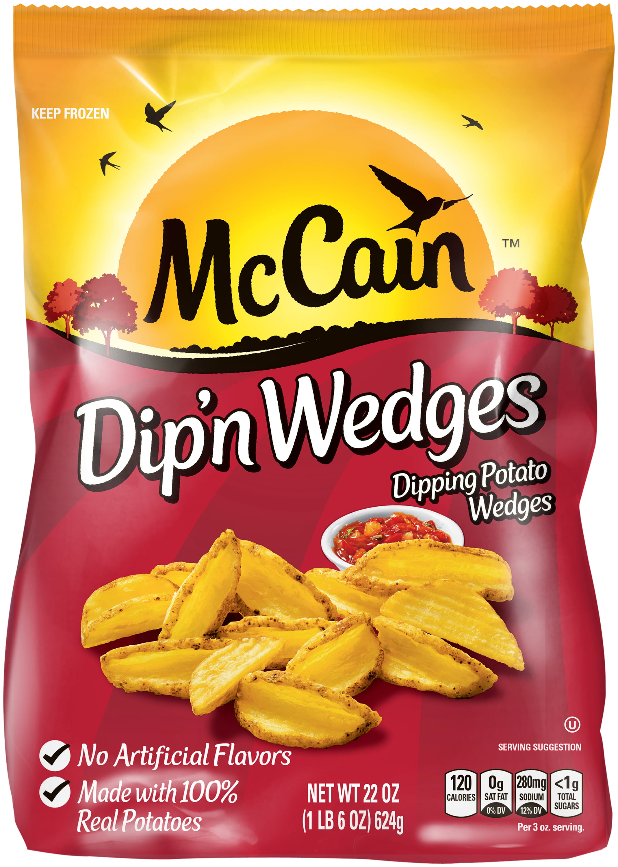 McCain, Dip'n Wedges Dipping Potato Wedges, 22 oz Bag