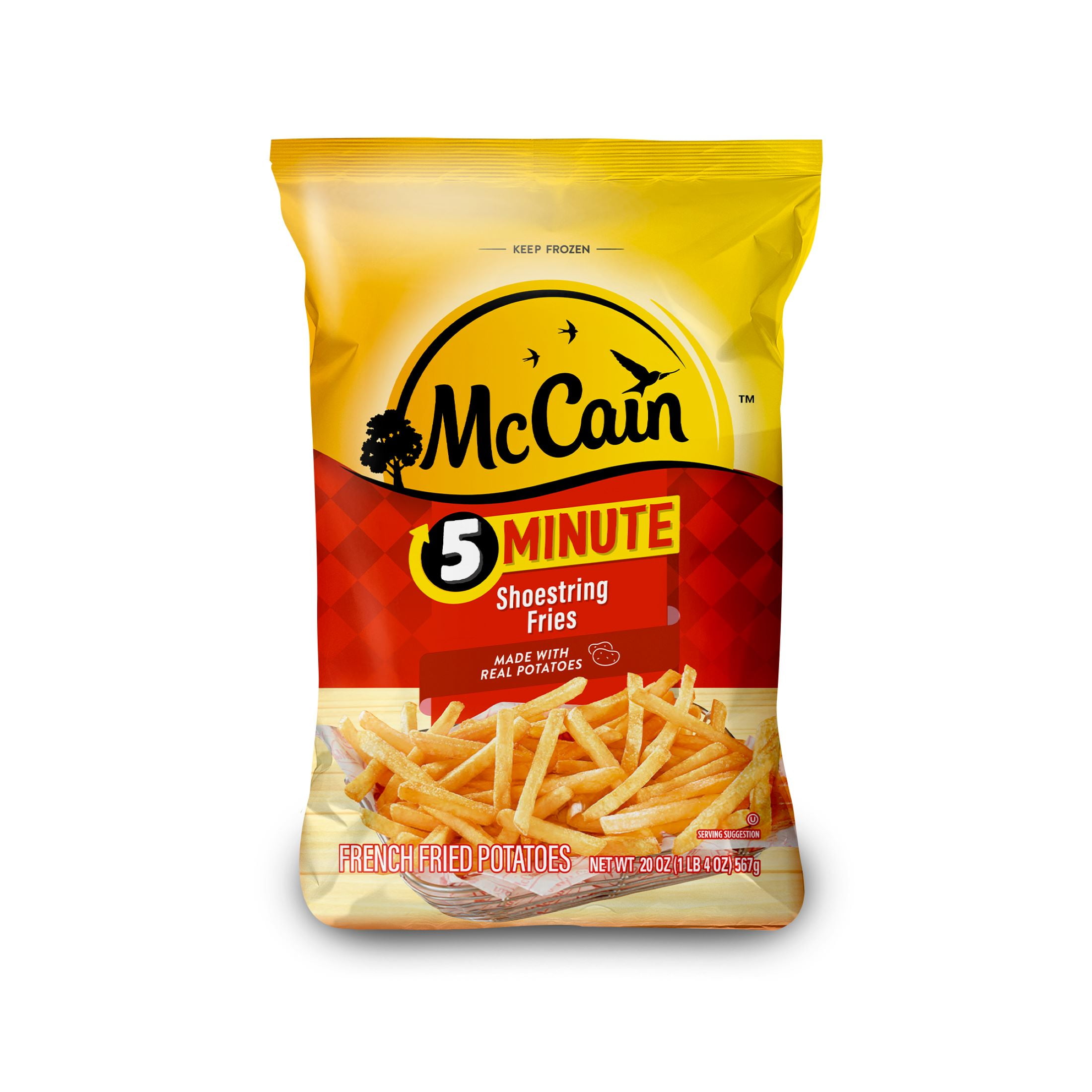McCain Foods, 5 Minute Fries, Shoestring Cut, 20 oz, Bag