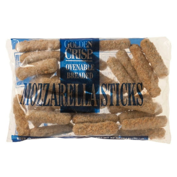 McCain Golden Crisp Breaded Ovenable Mozzarella Stick - Appetizer, 2 Pound - 6 per case.
