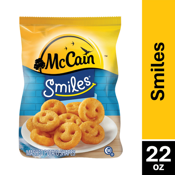 McCain, Smiles Potatoes, 22 oz Plastic Bag (Frozen)