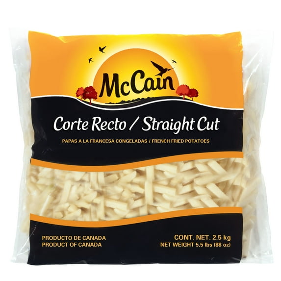 McCain, Straight Cut French Fried Potatoes, 5 lb Plastic Bag