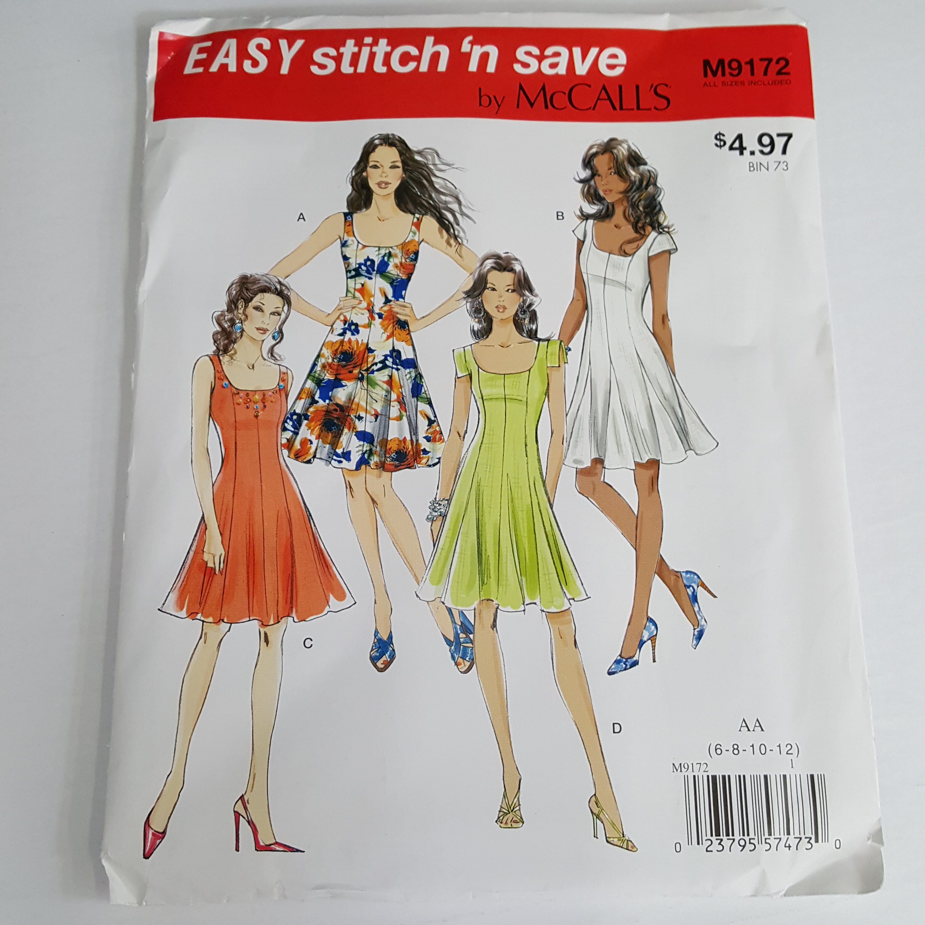 McCall Pattern Easy Stitch 'n Save Misses' Dress Pattern, 1 Each 
