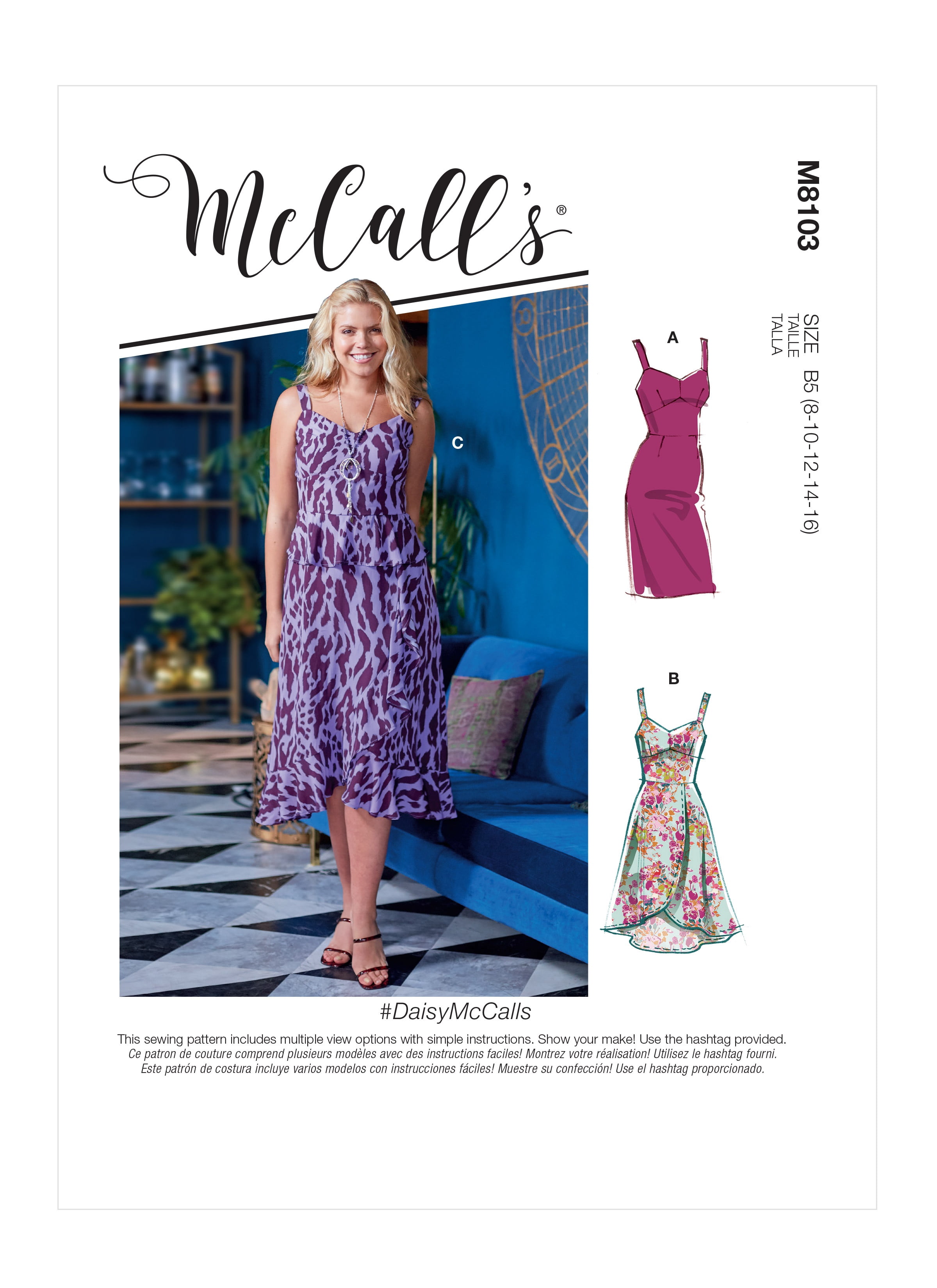 McCall Sewing Pattern - Multi-Size Pattern For Clothing, Sizes 6-8-10-12-14 - View #9
