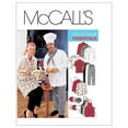 thumbnail image 1 of McCall's Ladies & Men's Sewing Pattern 2233 - Chef Uniform & Aprons, Size L, 1 of 6