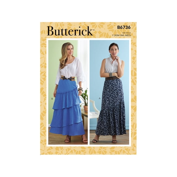 Butterick Paper Sewing Pattern 6736 - Skirts for Women
