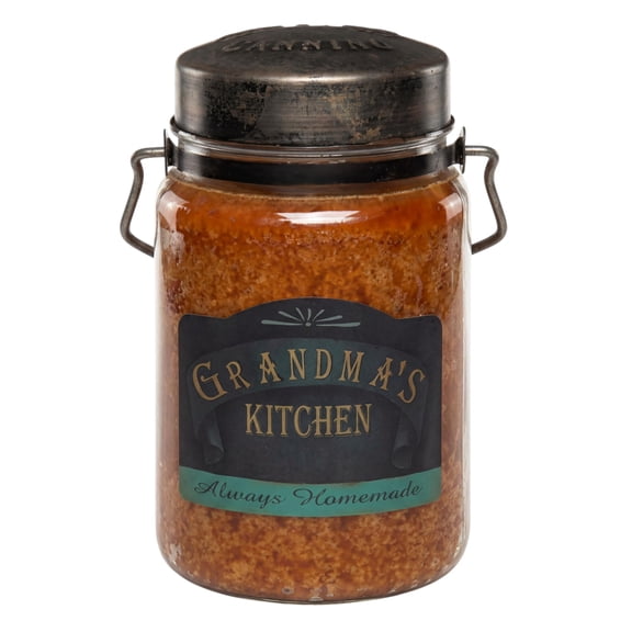 McCall’s Candles | Grandma’s Kitchen | 26 oz Scented Candle | USA-Poured | Vintage Rustic Jar | Spiced Cinnamon & Cozy Allspice Fragrance
