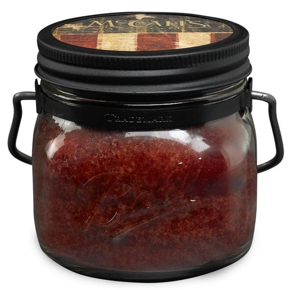 McCall’s Candles | Apple Spice | 16 oz Two-Wick Scented Candle | USA-Poured | Vintage Mason Jar | Red Apple, Cinnamon & Spice Fragrance