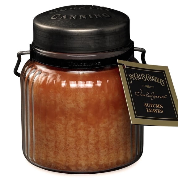 McCall’s Candles | Autumn Leaves | 18 oz Scented Candle | Indulgence Collection | USA-Poured | Double Wick | Hazelnut, Cinnamon & Maple Fragrance