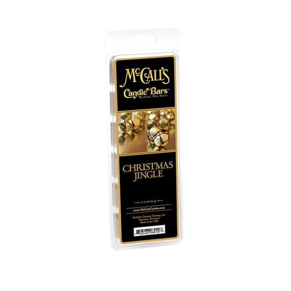 McCall’s Candles | Christmas Jingle | Scented Wax Melt | Festive Spices & Holiday Cheer | 6-Piece Break-Apart Bar | 12–24 Hours Per Wedge | Poured in the USA | 5.5 oz