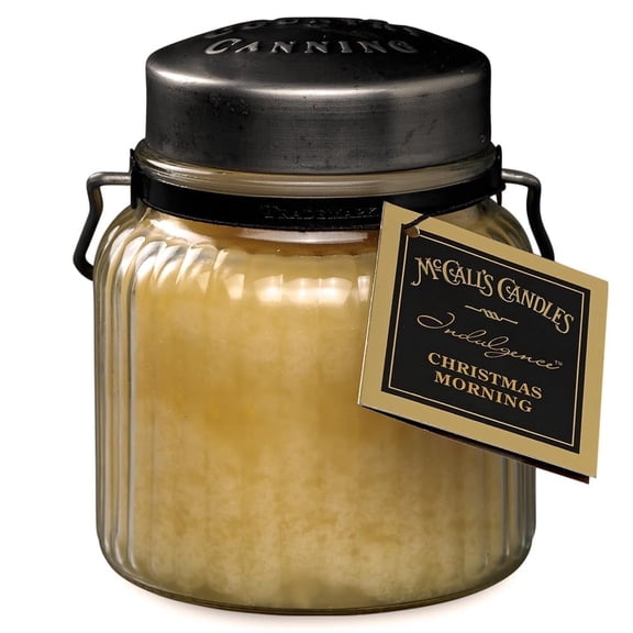 McCall’s Candles | Christmas Morning | 18 oz Scented Candle | Indulgence Collection | USA-Poured | Double Wick | Cinnamon, Clove, Vanilla & Apple Fragrance