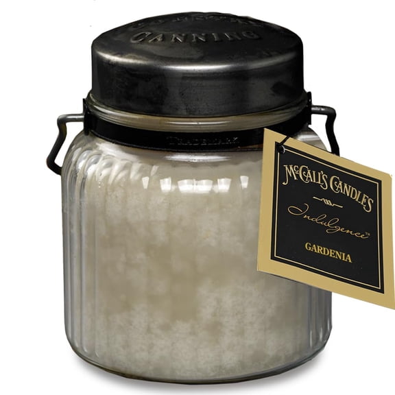 McCall’s Candles | Gardenia | 18 oz Scented Candle | Indulgence Collection | USA-Poured | Double Wick | Fresh Floral Gardenia Fragrance