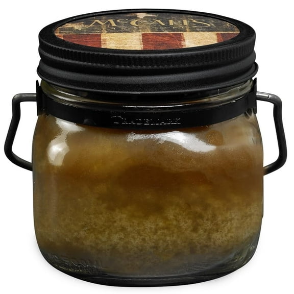 McCall’s Candles | Hot Buttered Rum | 16 oz Two-Wick Scented Candle | USA-Poured | Vintage Mason Jar | Buttery Vanilla & Caribbean Rum Fragrance