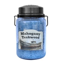 McCall’s Candles | Mahogany Teakwood | 26 oz Scented Candle | USA-Poured | Vintage Rustic Jar | Soft Timber, Herbs & Floral Blend