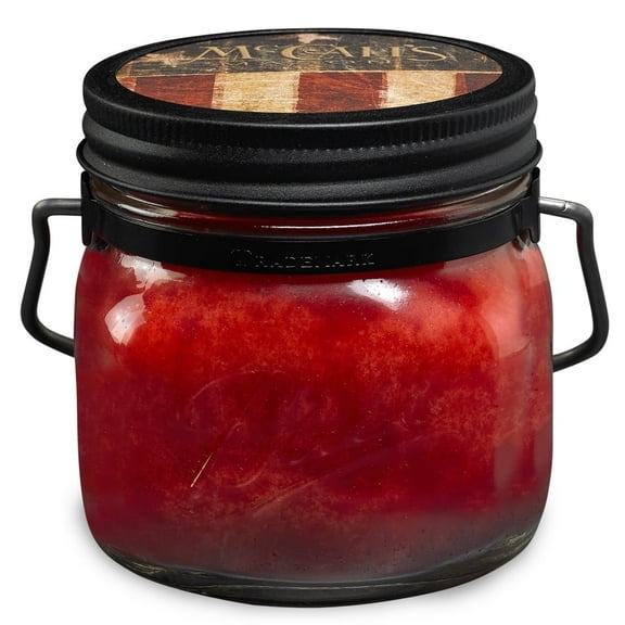 McCall’s Candles | Fresh Strawberries | 16 oz Two-Wick Scented Candle | USA-Poured | Vintage Mason Jar | Juicy Farmstand Strawberry Fragrance