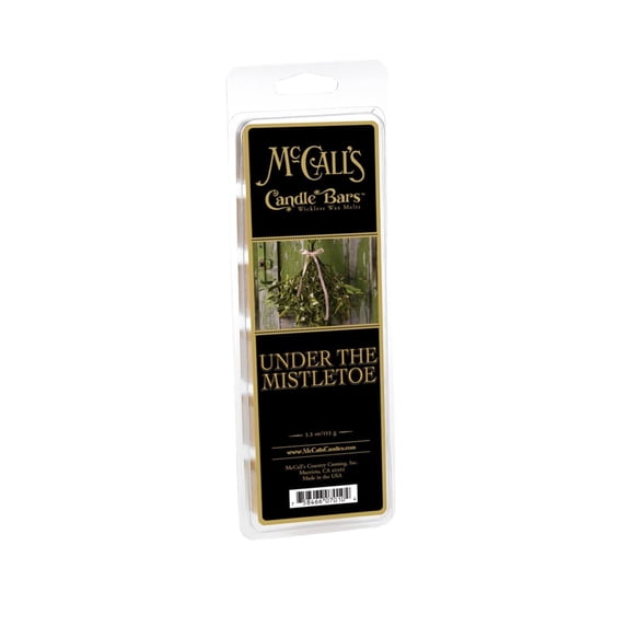 McCall’s Candles | Under The Mistletoe | Scented Wax Melt | Frosted Pine, Holly Berry & Holiday Romance | 6-Piece Break-Apart Bar | 12–24 Hours Per Wedge | Poured in the USA | 5.5 oz