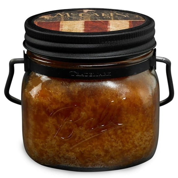 McCall’s Candles | Vanilla Bourbon | 16 oz Two-Wick Scented Candle | USA-Poured | Vintage Mason Jar | Warm Vanilla, Honey & Bourbon Fragrance