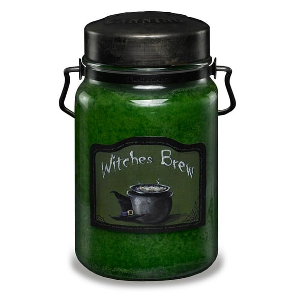 McCall’s Candles | Witches Brew | 26 oz Scented Candle | USA-Poured | Vintage Rustic Jar | Spiced Clove, Cinnamon & Gingerroot Fragrance
