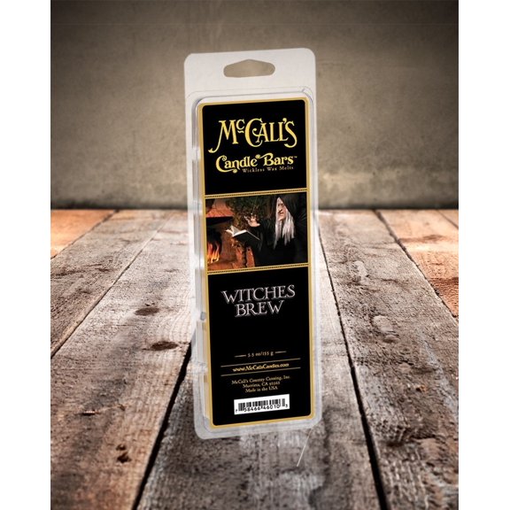 McCall’s Candles | Witches Brew | Scented Wax Melt | Black Licorice, Clove & Mysterious Spice | 6-Piece Break-Apart Bar | 12–24 Hours Per Wedge | Poured in the USA | 5.5 oz