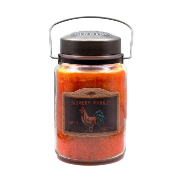 McCall’s Candles | Farmer’s Market | 26 oz Scented Candle | USA-Poured | Vintage Rustic Jar | Nutmeg, Cinnamon & Clove Spice Fragrance