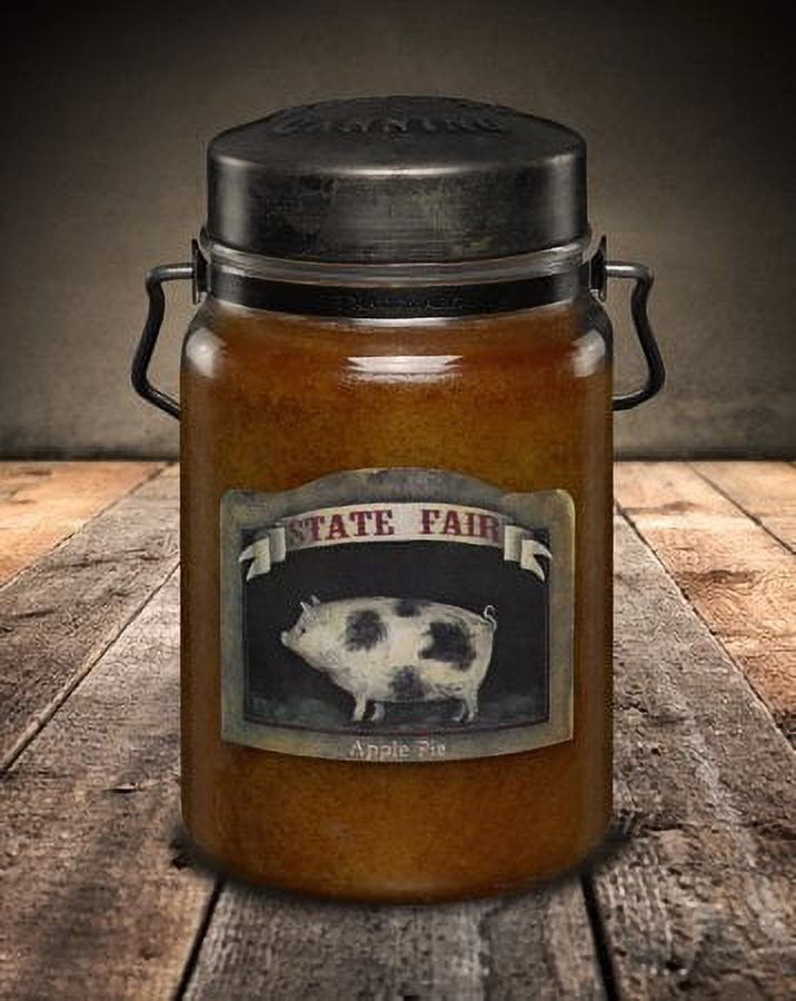 State Fair Apple Pie Scented Rustic Jar Candle