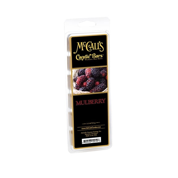 McCall’s Candles | Mulberry | Scented Wax Melt | Sweet, Tart & Juicy Fresh Mulberries | 6-Piece Break-Apart Bar | 12–24 Hours Per Wedge | Poured in the USA | 5.5 oz