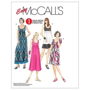 McCall's Ladies Easy Sewing Pattern 5893 - Summer Dresses In 4 Lengths