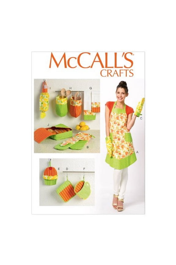 McCall Pattern Company M6978 Apron and Kitchen Accessories, One Size Only "All Sizes in One Envelope"