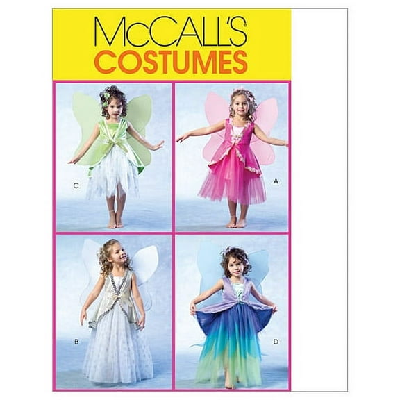 McCall's M4887 Girl's Fairy Halloween Costume Sewing Pattern, Sizes 2-5 CDD (2-3-4-5)