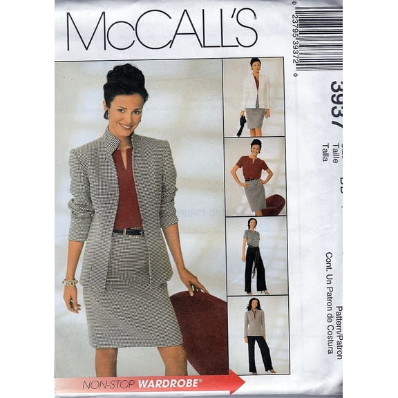 McCall's Pattern 3937 ~ Misses'/Miss Petite Lined Jacket, Top, Skirt and Pants, Size