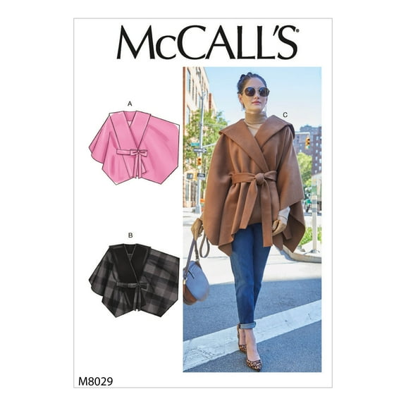 McCall's Pattern: Misses' Capes & Belt Sizes L-XL