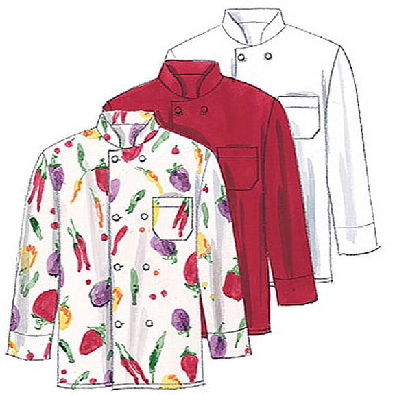 McCall's Pattern Misses' and Men's Jacket, Shirt, Apron, Pull-On Pants, (M)