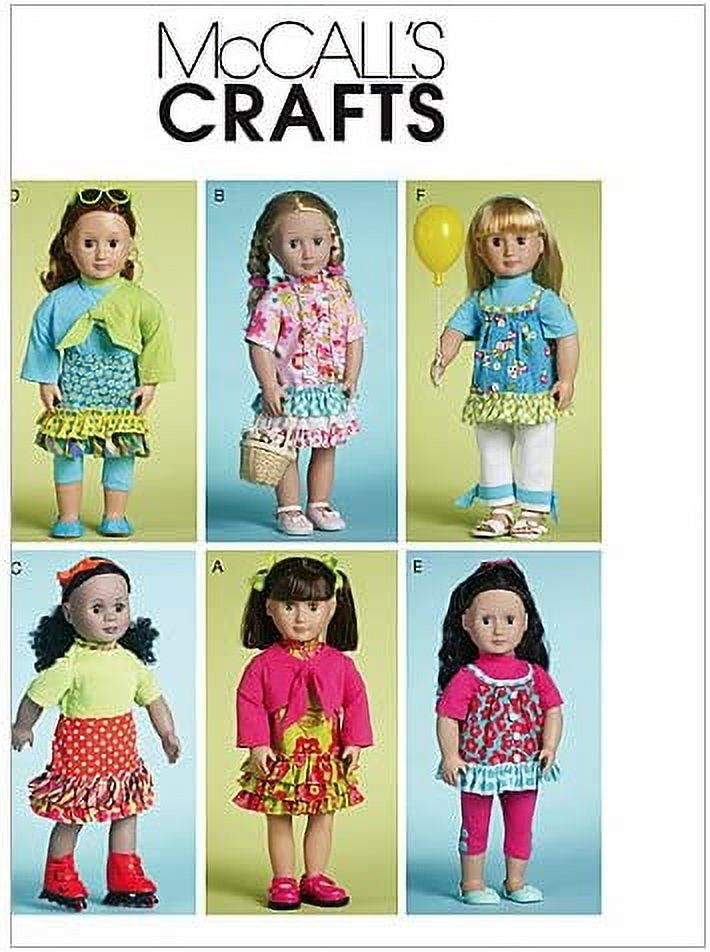 McCall's Patterns M6370 Doll Clothes for 18" Dolls, One Size Only - image 1 of 2