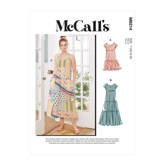 McCalls Paper Sewing Pattern 8214 - Dresses for Women