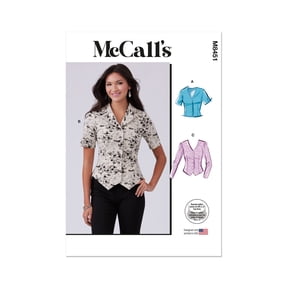 McCall's Sewing Pattern 8451 - Misses' Tops, Size: K5 (8-10-12-14-16)