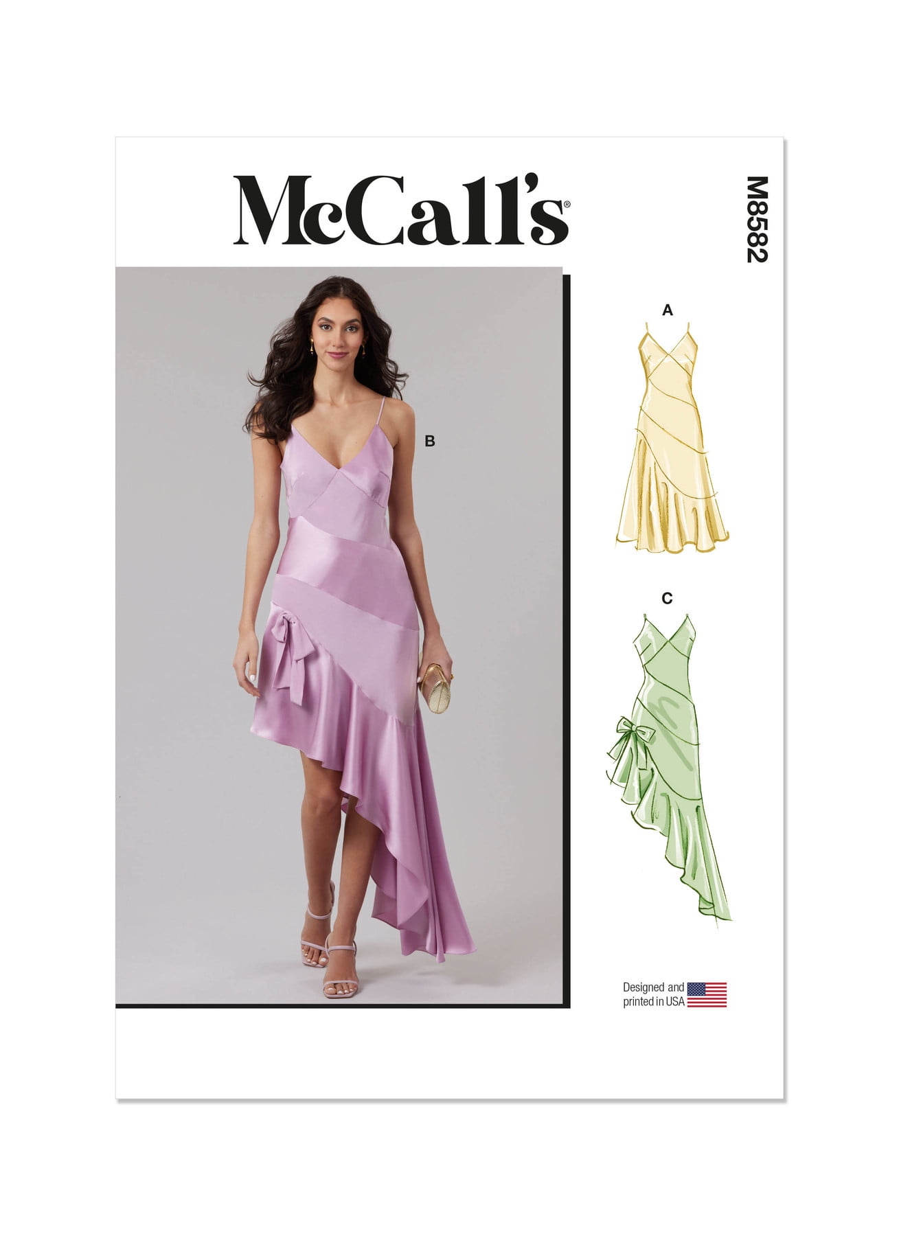 McCall's Sewing Pattern 8582 - Misses' Dress in Two Lengths, Size: K5  (8-10-12-14-16) - Walmart.com