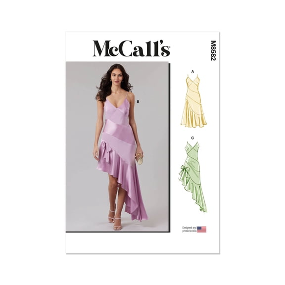 McCall's Sewing Pattern 8582 - Misses' Dress in Two Lengths, Size: Y5 (18-20-22-24-26)