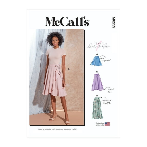 McCall's Sewing Pattern M8259 - Misses' Skirts, Size: Y (XS-S-M)