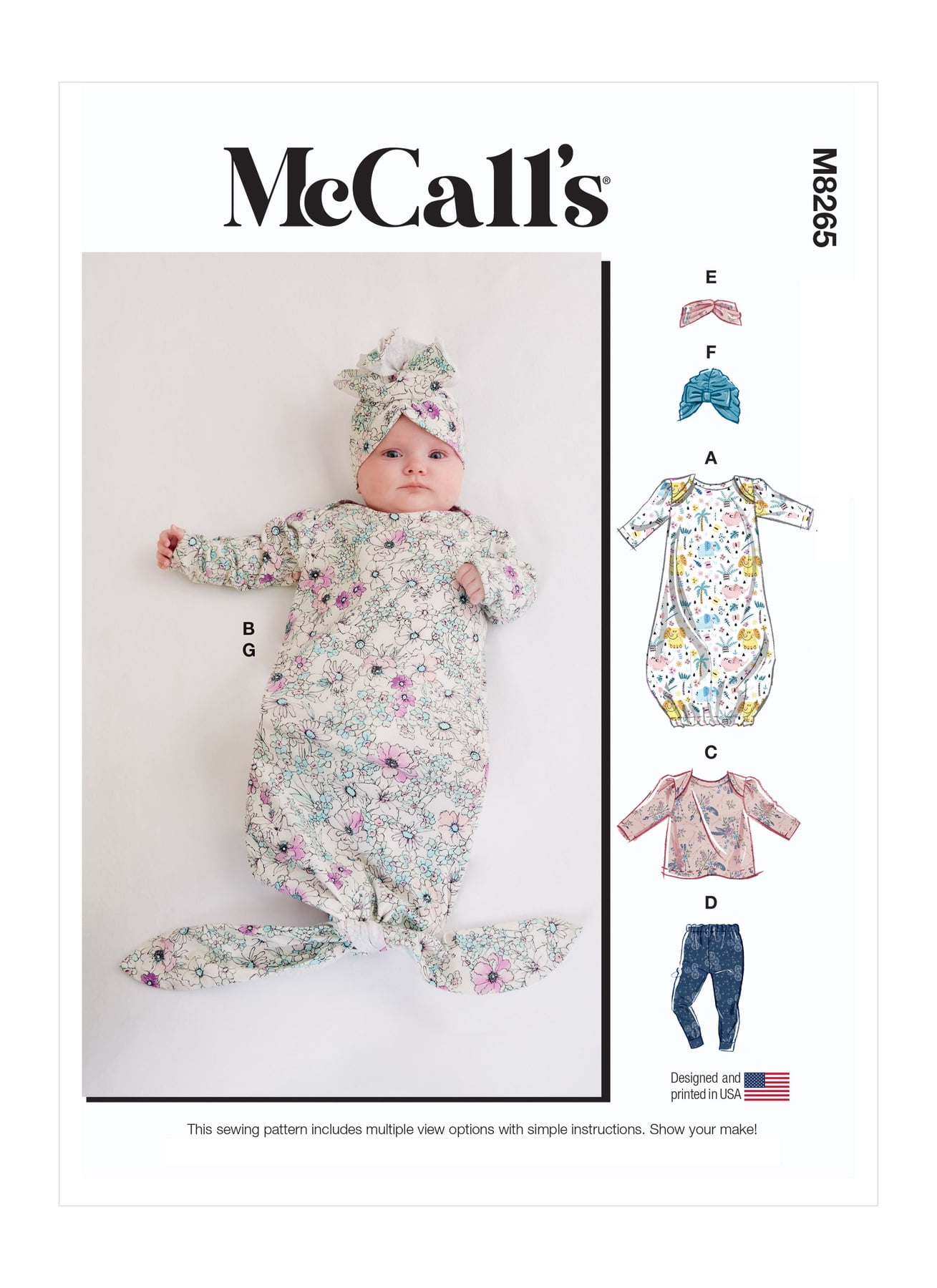 mccalls-sewing-pattern-8265-headwear-tops-trousers-dresses-walmart-com