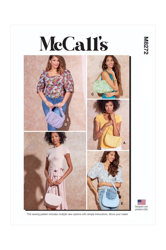 Sewing Pattern M8272 - Purses, Size: OS (ONE SIZE)
